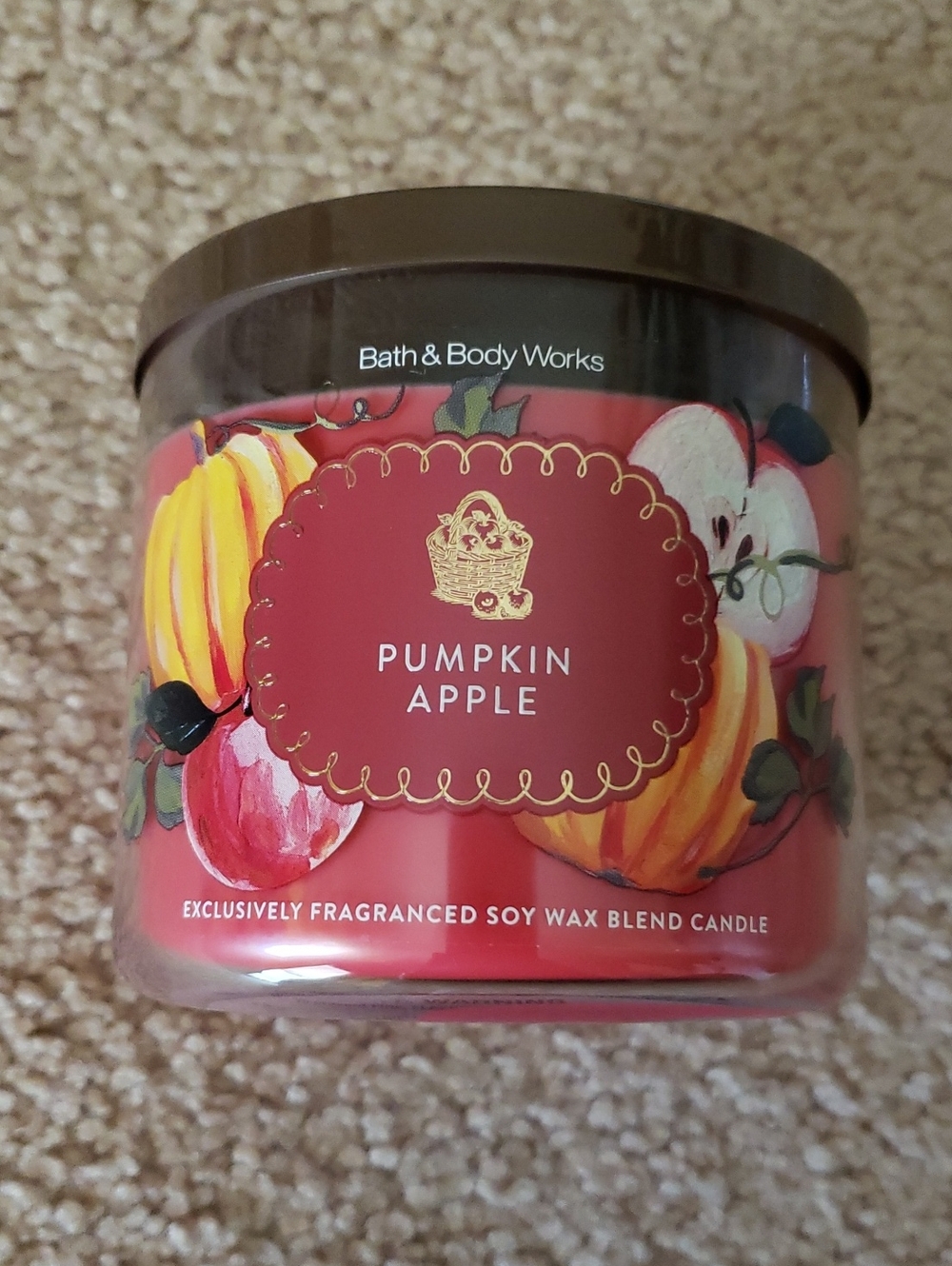 Pumpkin Apple 3 Wick Candle